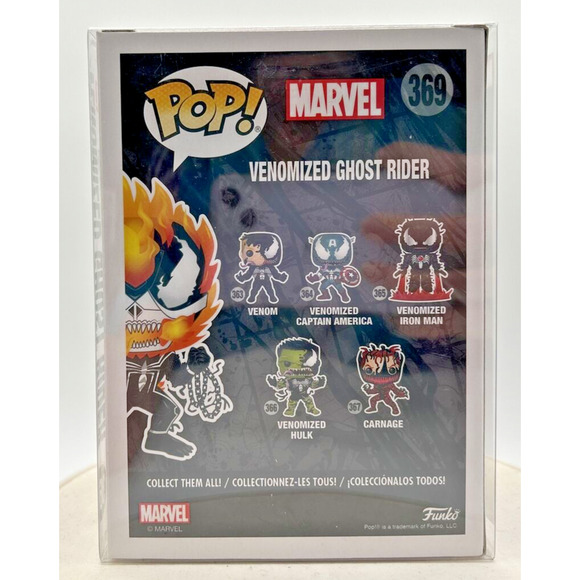 Funko Pop! Marvel Venom Venomized Ghost Rider Walmart Exclusive #369 F26 - Picture 3 of 6